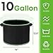 Garden4Ever 5-Pack 10 Gallon Grow Bags Heavy Duty Container Thickened Nonwoven Fabric Plant Pots with Handles