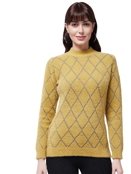 Image of Modeve Women Checkered Sweater for Winters