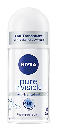 Preisvergleich Produktbild Nivea Pure Invisible Anti-Transpirant-Schutz Deo-Roller für Frauen, 6er Pack (6 x 50 ml)
