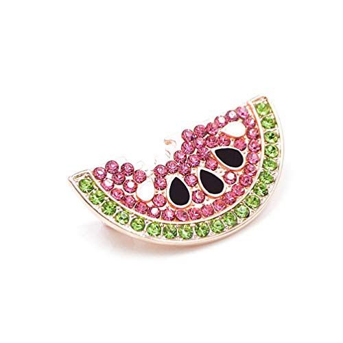 Lakke Rhinestone Watermelon Brooches Cute Fruit Brooch Pin Kids Badges3