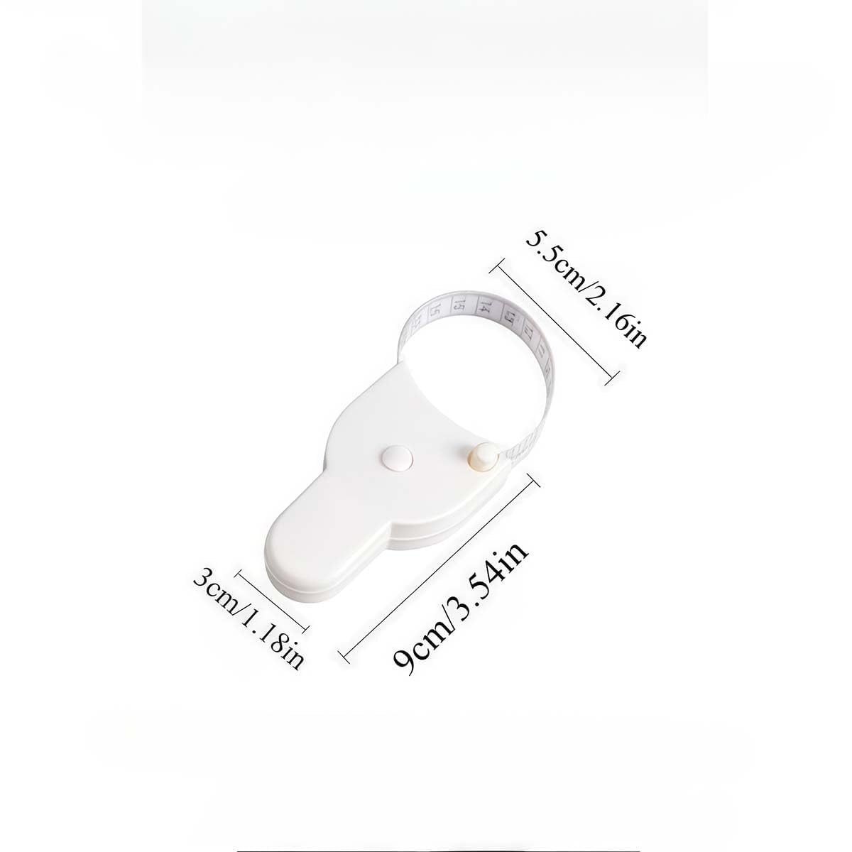 Body Tape Measure, 60 Inch Automatic Retractable Measuring Tape with Dual Scale for Body Measurements