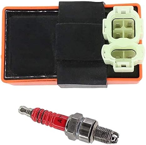 Amazon Co Jp 芝刈り機の交換部品 Atv Gy6エクスプローラクラッカースピンge 50スクーター用cdiイグニッションユニット Cdiスパークプラグ Diy 工具 ガーデン