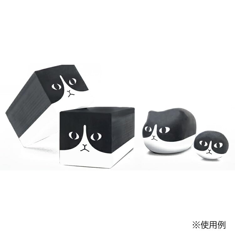 Amazon | サンスター文具 ロクイチブング ネコゴム ハチワレ 文具