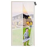💐【Entrada De Aire Fresco】: Las mallas de la puerta de la pantalla son suficientemente pequeñas, por lo que no vuelan insectos,abejas, los mosquitos pueden entrar en sus habitaciones, deja entrar la brisa fresca. Disfrute de un verano saludable, cómodo y agradable.