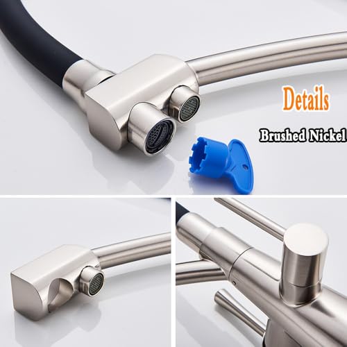 Robinet de cuisine or brossé mitigeur eau pure design luxe