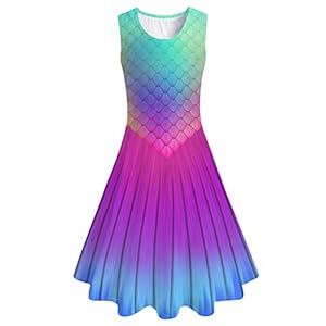 Funnykid la Petite Fille Robes de Fleur D ‘est de Votre Ressort Est Imprimé Patineuse sans