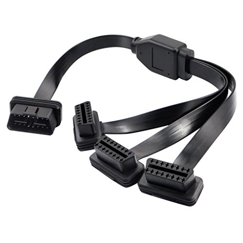 Cable divisor OBD2 recto de 16 pines macho a hembra para evitar golpes en las piernas 2