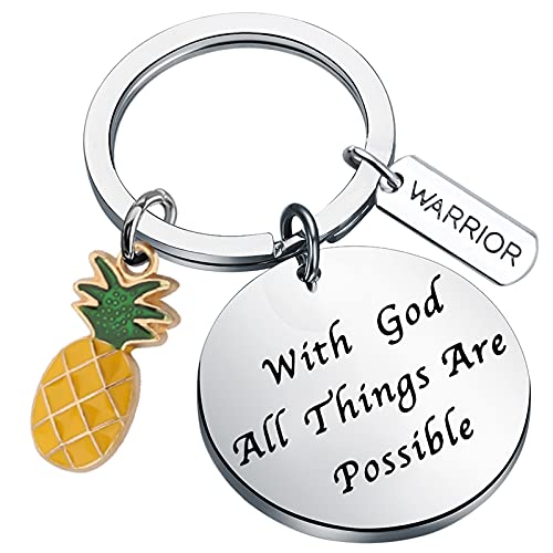 BEKECH IVF Support Gift IVF Infertility Pineapple Charm Keychain With