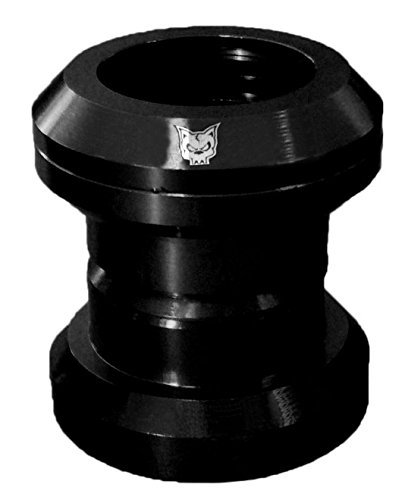Team Dogz Complete Scooter Headset 1 & 1/8" With Crown Race, Compression Rings & Pair of Sealed Cartridge Bearings (Black)