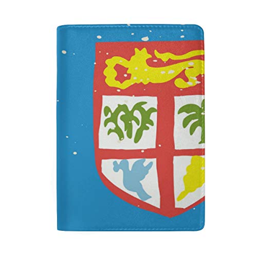 Preisvergleich Produktbild Reisepasshülle aus Leder, Motiv: Fidschi-Flagge