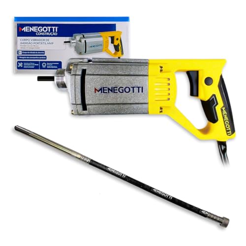 Vibrador De Concreto 220V Com Mangote 35mm X 1,2m Para Coluna e Laje Menegotti Profissional Kit
