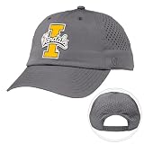 Desert Cactus University of Idaho Snapback Baseball Hat, UI Vandals Unstructured BreezePro Performance Hat with Adjustable Silicone Strap (Design BP1-Dark Grey)