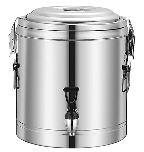 Dispensador de bebidas calientes con grifo, urna de café y té de 5 galones para catering, fiestas, eventos, acero inoxidable duradero, fácil de usar