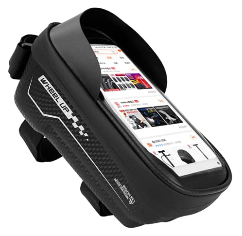 AIlysa Bolsas de Bicicleta, Soporte Movil Bicicleta Montaña, Bolsa Bicicleta Impermeable, Gran Capacidad para Pantalla Táctil el Visera del Sol (6.5'') Cover