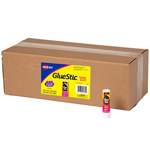 Avery Glue Stick Value Pack White, Washable, Nontoxic, 0.26 oz. P...