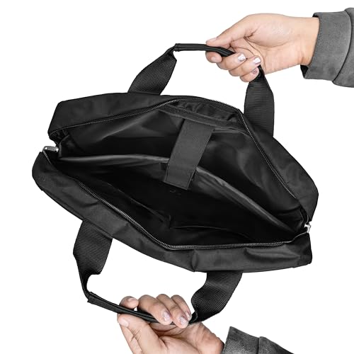 Image of KARA Unisex Nylon Vertical Messenger Bag for iPad - Crossbody Shoulder Sling Bag for Men & Women, Office, Travel & Daily Use, Multi-Pocket Small Bag I Travel Bag I Small Pouch