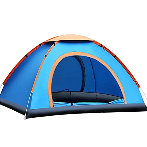 Carpa para camping 3-4 personas azul resistente al agua miniatura 1