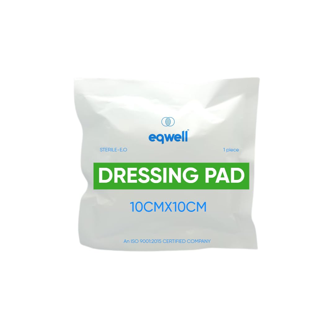 eqwell dressing pad 10cm x 10cm - 1piece/pack - Pack of 10 (B0CJRW7688) Amazon Price History, Amazon Price Tracker