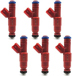 HiSport Fuel Injector 0280156161 6 PCS 12 Hole Compatible with Ford Fusion 2.3L I4 2006-2009,Compatible with Jeep Cherokee 4.0L EV6