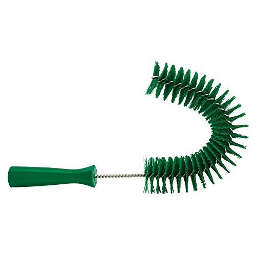Image of 7 7 /8 in W Hook Brush, Medium, 5 1 /4 in L Handle, 15 1 /2 in L Brush, Green, Polypropylene - 1 Each