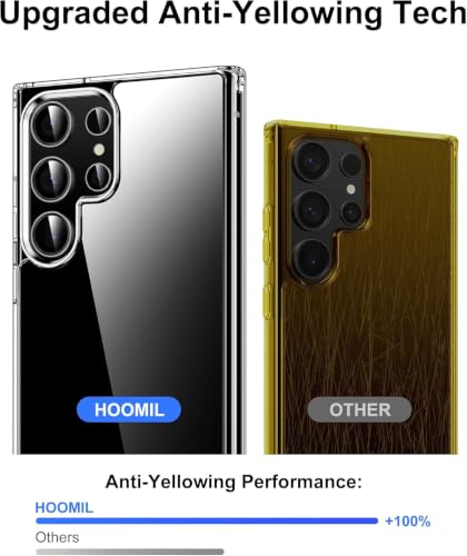 Image of HOOMIL Case for Samsung Galaxy S23 Ultra, Anti-Yellowing, Black
