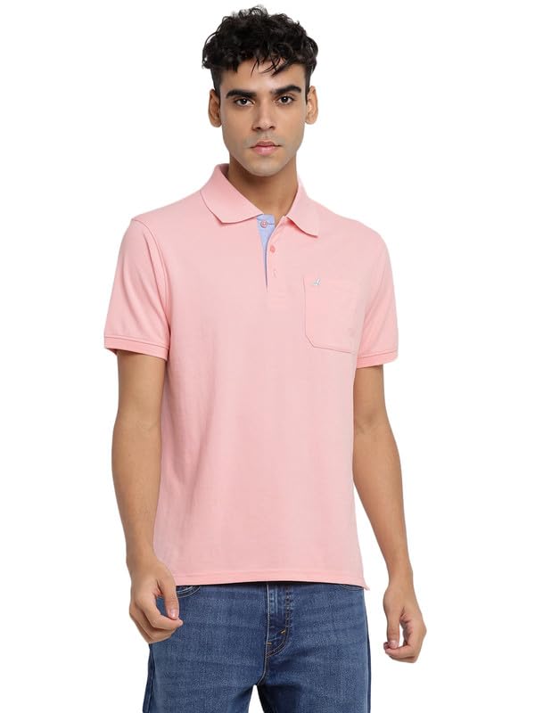 Image of AMERICAN CREW Polo Collar T-Shirt for Men with Pocket