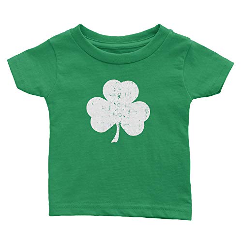 NYC FACTORY Shamrock Toddler T-Shirt (Distressed Design, Green, 4T)
