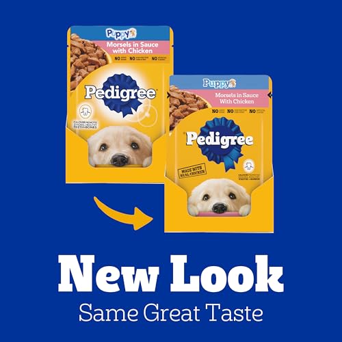 Pedigree 10153317 Puppy Soft Wet Dog Food Morsels In Sauce With Chicken, 3.5 Oz Pouches thumb #2