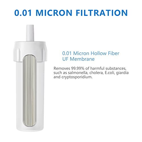 Fs-Tfc Collapsible Water Filter Bottle Ideal For Traveling, Camping, Hiking, Hunting, Running, Cycling And Climbing (750Ml/25Oz) #TOP3