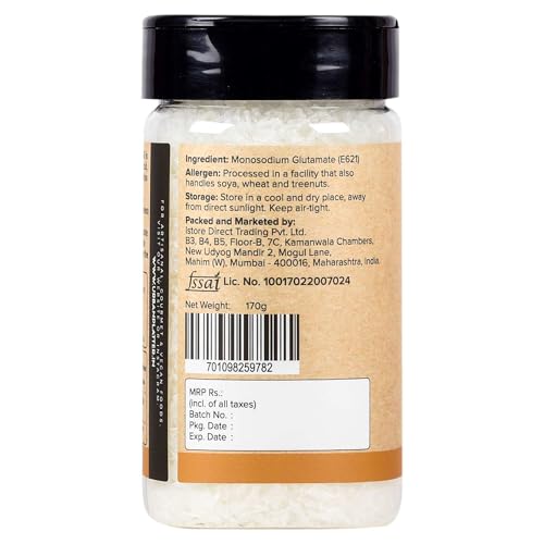 Image of Urban Platter Monosodium Glutamate (MSG) Shaker Jar, 170g / 5.3oz [Aji-no-Moto Umami Seasoning, Taste Enhancer, Great for Asian Cuisine | Make Street Style Indo-Chineese Food at Home]