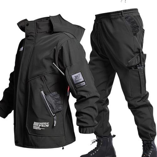 [BREAORTION] ��ƒ� �E�C���h�u���[�J�[ �����Y �~�� �㉺�Z�b�g ���N�� �h�� �h�� �}�E���e���W���P�b�g �Y�{�� �A�E�g�h�A�W���P�b�g �t�[�h�t ���|�P�b�g �o�R �ނ� �o�C�N �h���� �X�L�[ �ۉ� �H �~ (�u���b�N, 3XL)