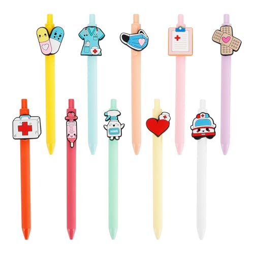 Stylos pour infirmière QPIXVB lot de 10 encre noire pour étudiant en soins infirmiers