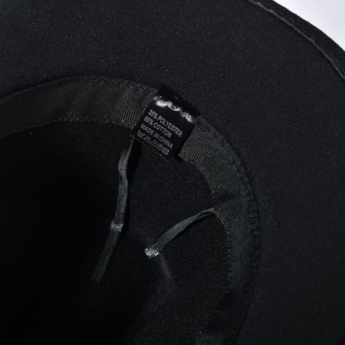 Image of Wide Brim Cowgirl Hat Men Large Wide Brim Cowboy Hats for Women with Buckle Belt Classic Cowboy Outfits