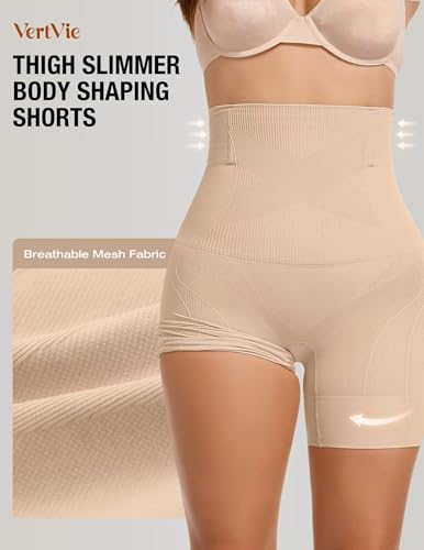 Image of Vertvie Tummy Control Shapewear Shorts High Waisted Butt Lift