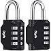 Price comparison product image Combination Padlock, [2 Pack] Diyife 4 Digit Lock Combination, Padlock Weatherproof Outdoor for School Gym Locker, Shed, Fence, Hasp, Garage(Black)