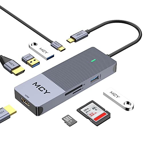 Docking Station, MCY 8-in-1 USB C Docking Station Dual Monitor USB C Hub with Dual HDMI,100W PD, USB 3.0, Card Reader Compatible with MacBook Pro, XPS 13, USB C Dock Docking Station, MCY 8-in-1 USB C Docking Station Dual Monitor USB C Hub with Dual HDMI,100W PD, USB 3.0, Card Reader Compatible with MacBook Pro, XPS 13, USB C Dock