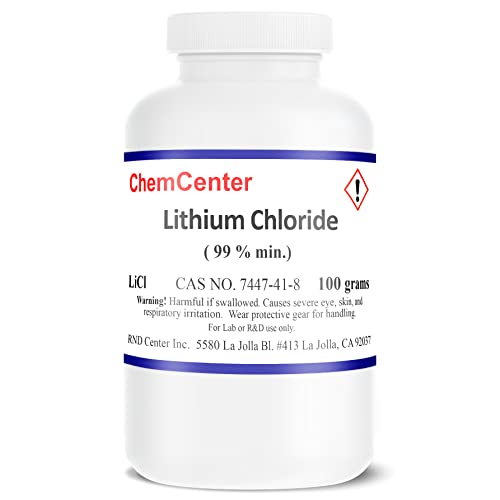 Lithium Chloride, High Purity Powder/Crystals, 100 Grams
