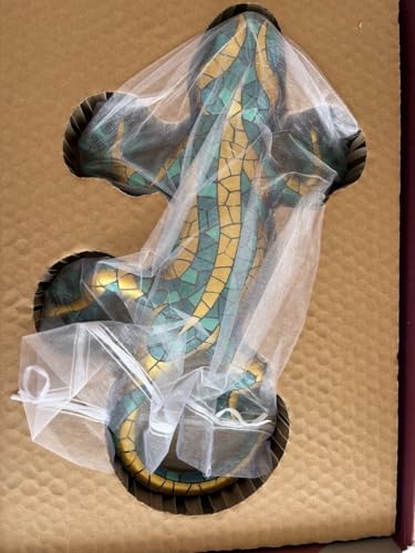 Idée cadeau originale : salamandre turquoise Barcino Designs Carnival 36 cm - 5