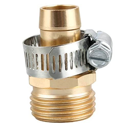 HANABASS Conector Metálico de Cobre Rosca Interna y Externa 3/4 para Riego de Jardín, Accesorios de Manguera de 3 Piezas, Unión Resistente para Sistemas de Riego Doméstico y Profesional