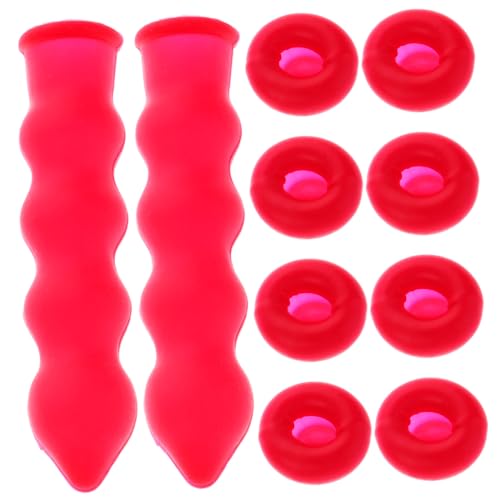 1 Juego Cubierta Protectora De Punta Boquilla Drenar Tapón Masilla Selladora Impermeable Cinta Adhesiva Brillo De Labios Tapa De Calafateo Absorbente De Humedad Rojo Caucho 50 Pcs PartyKindom