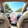 Pink Dried Flowers Mini Bouquet - Car Air Vent Clip, Freshener & Decoration #3
