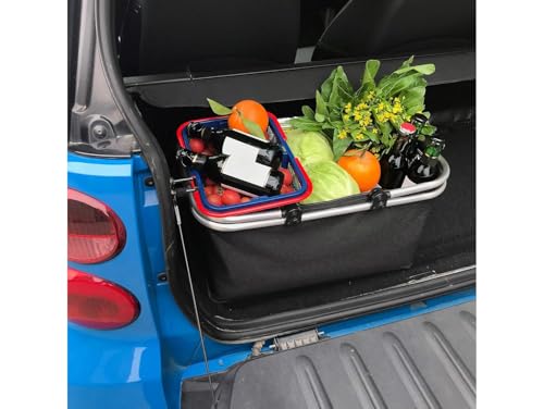 Przydasie - Kühltasche Groß 43x23x21 cm - Isolierte Picknickkorb Thermo mit Aluminiumrahmen - Kühlkorb für Büro, Camping und Reisen - Isoliertasche - Einkaufskorb Isoliert - Schwarz