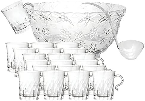 12 Pack Punch Cup Hangers 12 Clear Plastic Punch Bowl Cup S-Hooks / Hangers  - NEW For Party Serving Bumper Hooks