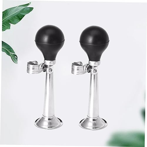 ARTSEWPLY 2pcs Loud Bike Horn Iron Handlebar Alarm Plating Cycling Bell for Mountain Bike Scooter High-Volume Sound for Safety