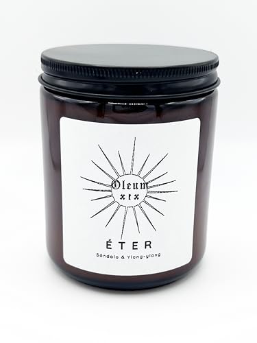 Vela Ritual Éter | Aceites Esenciales de Sándalo e Ylang-ylang - ...