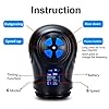 Men's Enlarge Vacuum Pump Adult Toys Strong Suction Male Massage Cup Enlargement Growth Pump with 2 in 1 ED Screen Extender Tool for Men to Be a Bigger, Male Stimulation Game Toy YDFTG1R (Black) #2