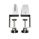 Sneeze Guard Support Clamp Partition Aluminum Adjustable Partition Clamp Acrylic Desk Divider...