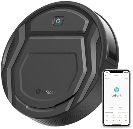 Lefant M210P Robot Vacuums, Strong 2200Pa Suction, WiFi/App/Alexa Control,120mins Runtime, 6 Cleaning Modes, Self-Charging Robotic Vacuum, Ideal for Pet Hair, Hard Floor(M210 Pro Black)