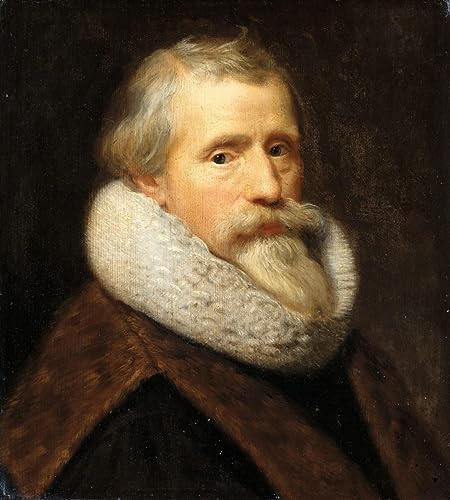 Affiche et gravure autoportrait de Paulus Moreelse peinture sur toile 60x90cm