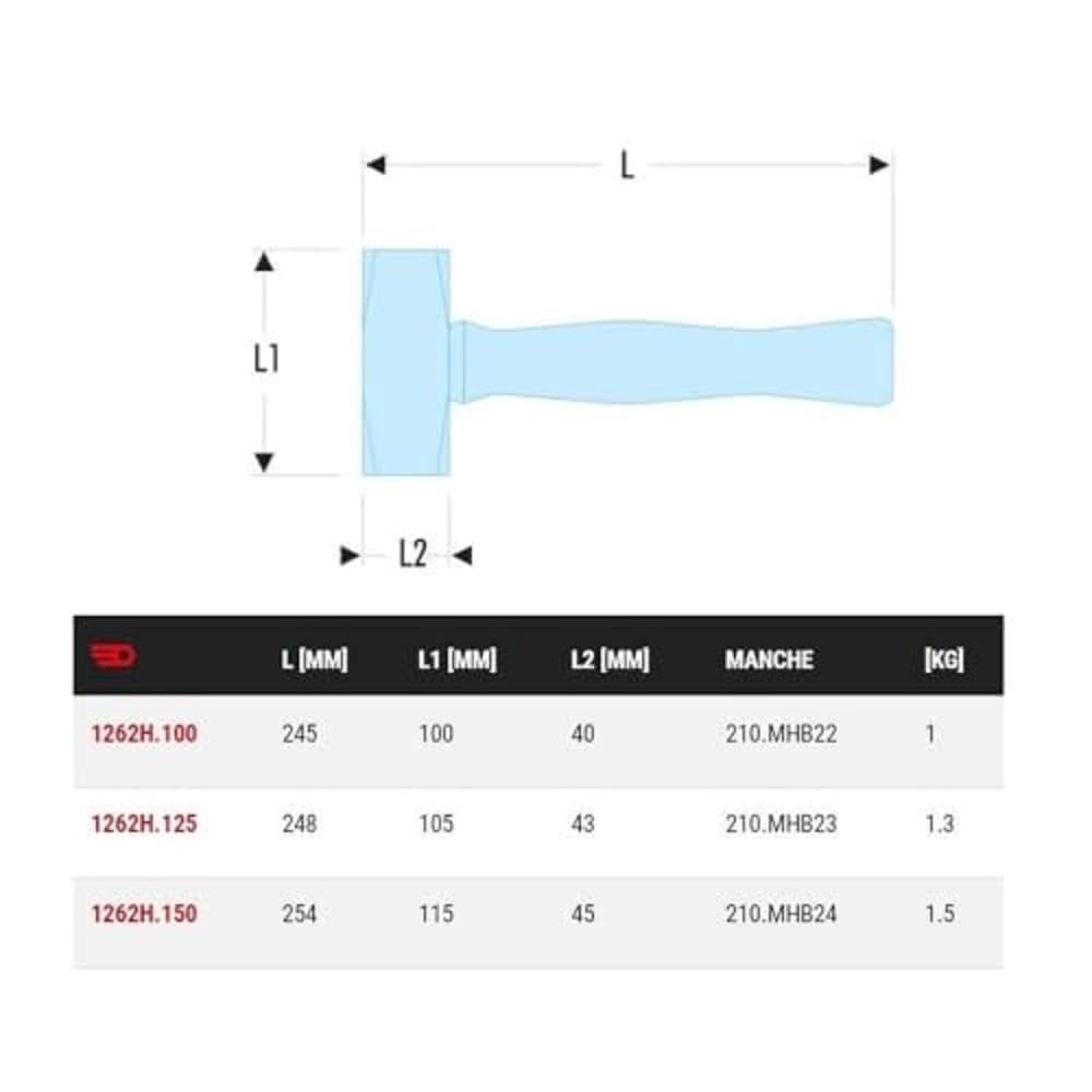 CORONA ST 73003 - 'Drilling Hammer - 3 lb *Available Now 10 in Solid-Core Fiberglass Handle